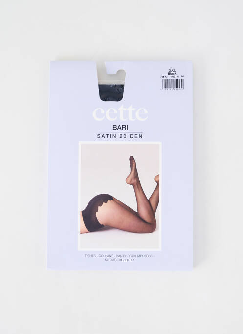 Collants noir CETTE pour femme