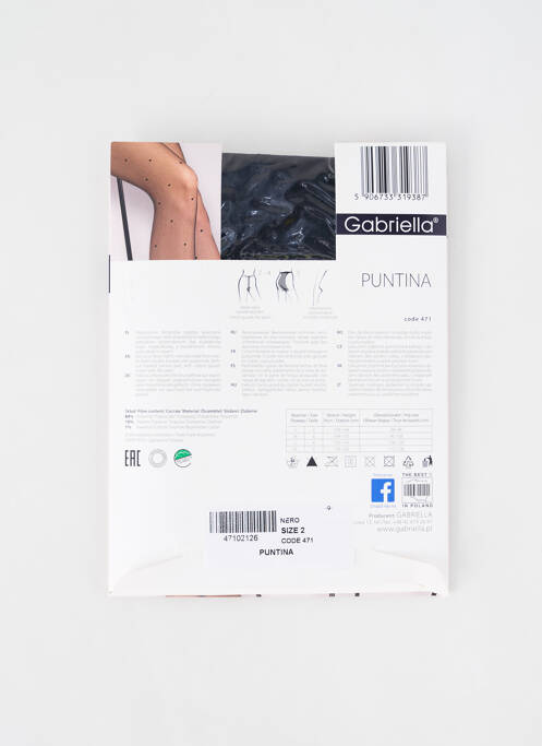 Collants noir GABRIELLA femme