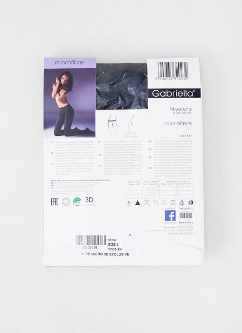 Collants noir GABRIELLA femme