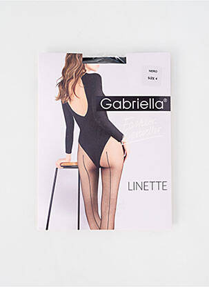 Collants stretch noir GABRIELLA femme
