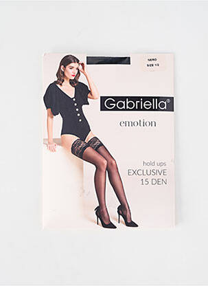 Bas noir GABRIELLA pour femme