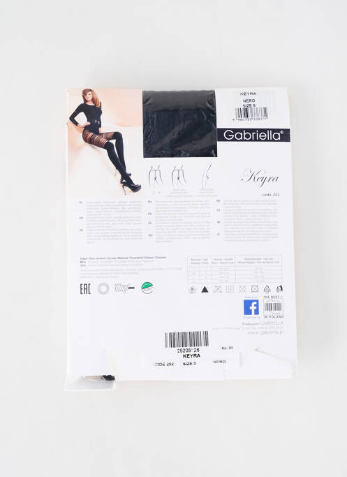 Collants noir GABRIELLA femme