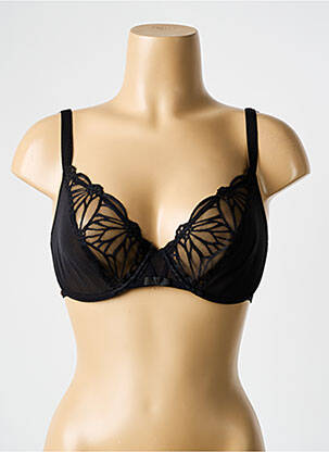 Soutien-gorge légère et transparente haut soutien-gorge emboitant noir LOU femme