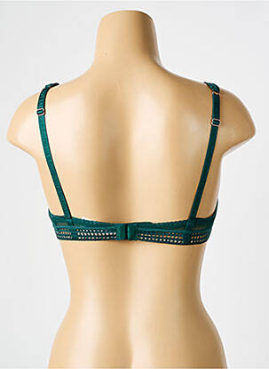 Soutien-gorge tissage dentelle haut soutien-gorge emboitant vert LOU femme