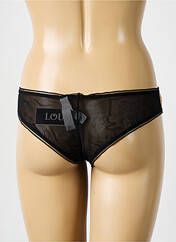 Tanga noir LOU pour femme seconde vue