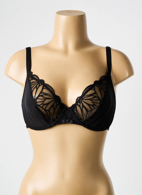 Soutien-gorge légère et transparente haut soutien-gorge emboitant noir LOU femme