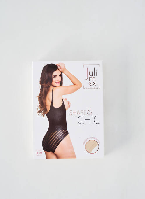Culotte gainante imprimé rayures noir JULIMEX femme