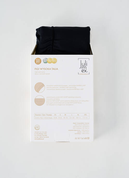 Culotte gainante stretch noir JULIMEX femme