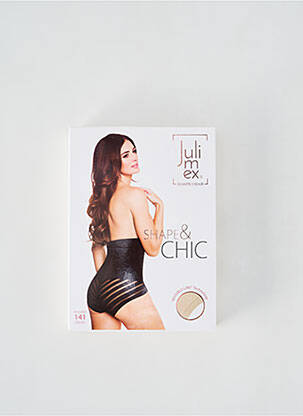 Culotte gainante imprimé rayures noir JULIMEX femme