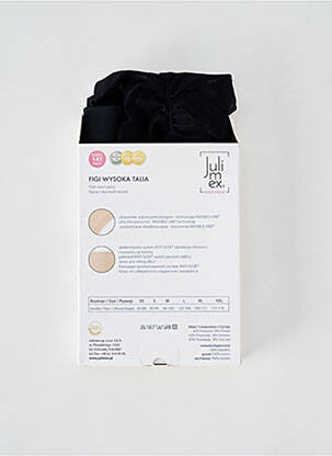 Culotte gainante imprimé rayures noir JULIMEX femme