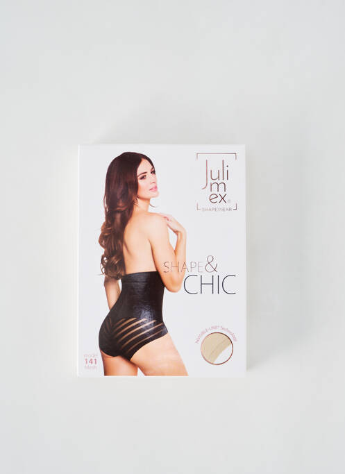 Culotte gainante imprimé rayures noir JULIMEX femme