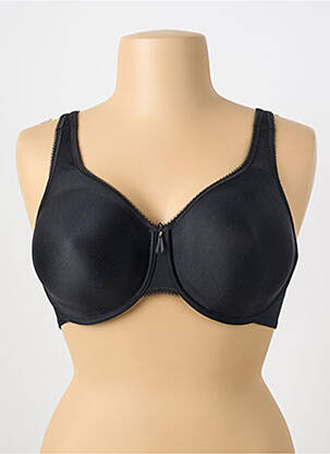 Soutien-gorge effet matière satinée noir WACOAL femme