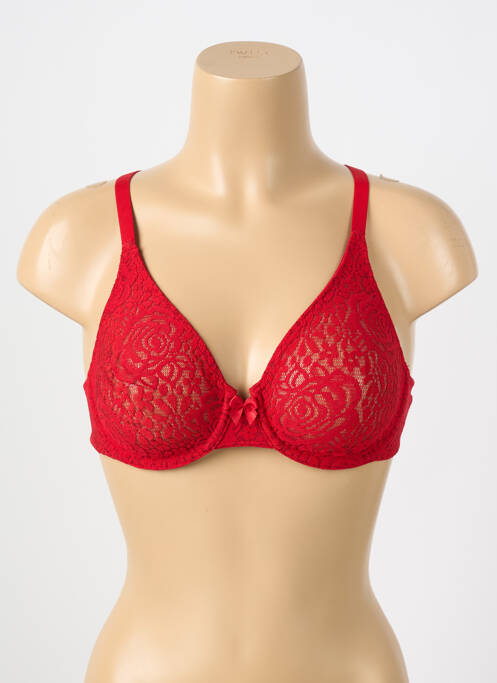 Soutien-gorge légère et transparente haut soutien-gorge emboitant rouge WACOAL femme