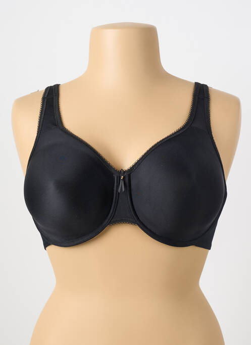 Soutien-gorge effet matière satinée noir WACOAL femme