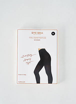 Collants stretch noir BYE BRA femme