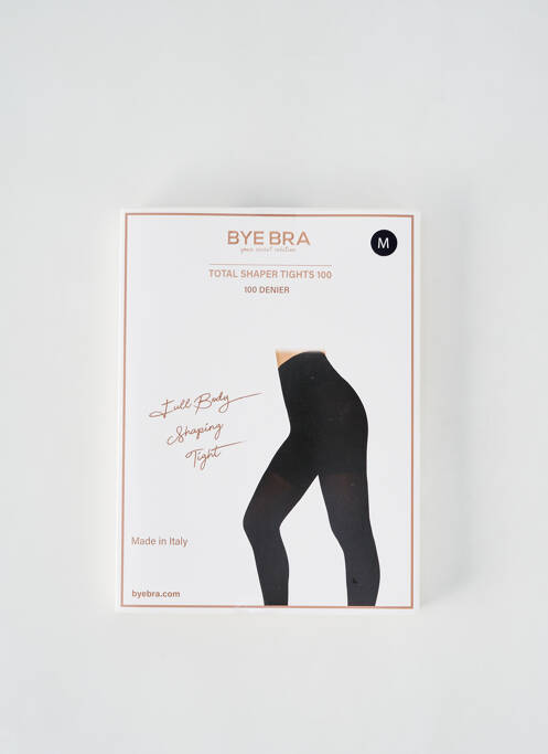 Collants stretch noir BYE BRA femme