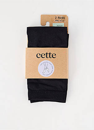 Chaussettes noir CETTE pour femme