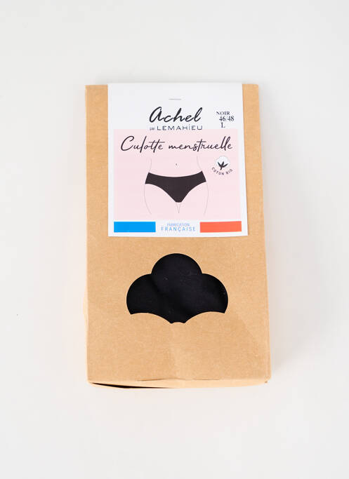 Culotte menstruelle tissage jersey noir ACHEL femme