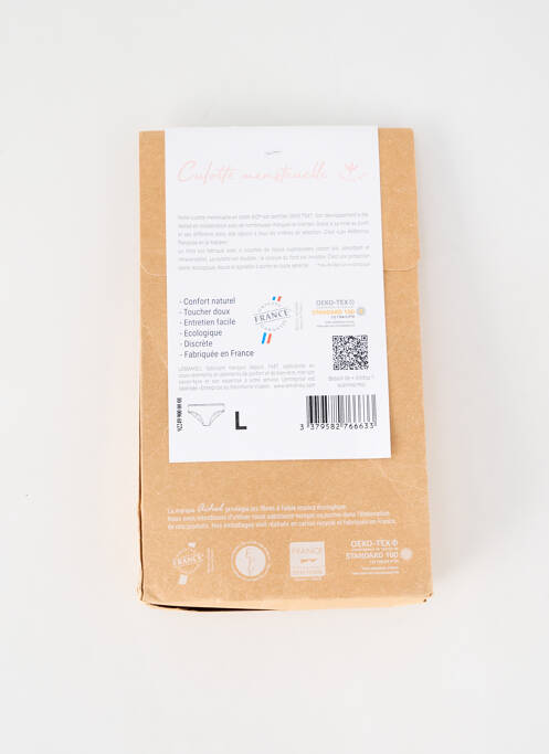 Culotte menstruelle noir ACHEL femme