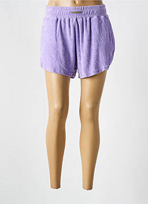 Short coupe droite violet GERTRUDE femme