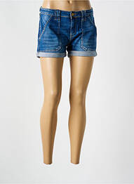 Short tissage denim bleu LE TEMPS DES CERISES femme