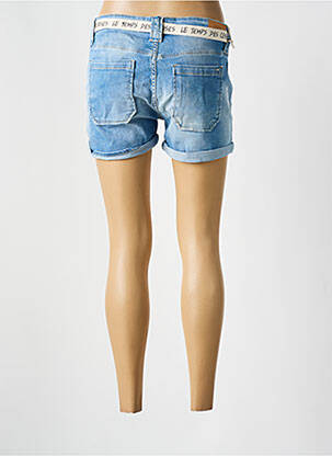 Short tissage denim bleu LE TEMPS DES CERISES femme