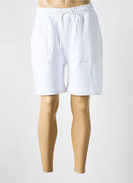 Bermuda taille élastique blanc GERTRUDE homme