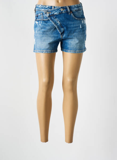 Short bleu LE TEMPS DES CERISES pour femme