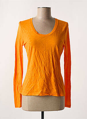 T-shirt manches longues manches longues orange AMERICAN VINTAGE femme