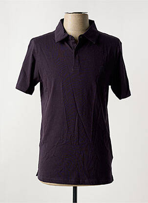 Polo coupe cintrée manches courtes noir HERO SEVEN homme