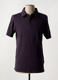 Polo coupe cintrée manches courtes noir HERO SEVEN homme