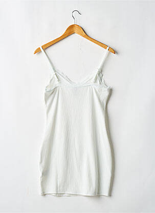 Robe courte col v fines bretelles blanc DIVIDED H&M femme