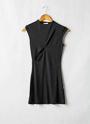 Tunique manches courtes coupe cintrée noir PEPPERMAYO femme