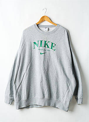Sweat-shirt maille semi-opaque manches longues gris NIKE femme