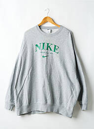 Sweat-shirt maille semi-opaque manches longues gris NIKE femme