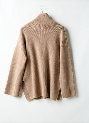 Pull coupe cintrée manches longues marron H&M femme