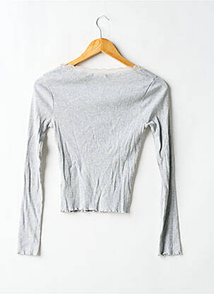 T-shirt manches longues manches longues gris ASOS femme