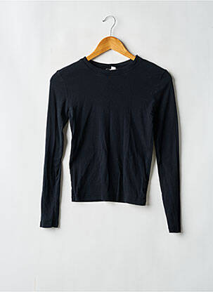 T-shirt manches longues manches longues noir TOPSHOP femme