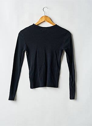 T-shirt manches longues manches longues noir TOPSHOP femme