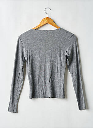 T-shirt manches longues manches longues gris H&M femme