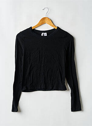 T-shirt manches longues manches longues noir DIVIDED H&M femme