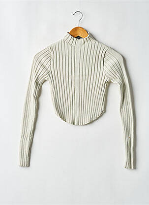 Pull coupe cintrée fines bretelles vert BERSHKA femme