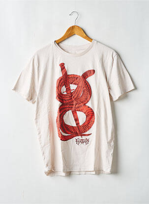 T-shirt coupe droite manches courtes beige STANLEY & STELLA femme
