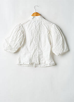 Veste casual fermeture zippée sur le devant blanc COLLUSION femme