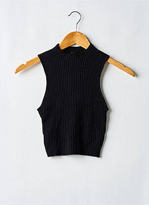 Pull stretch sans manche noir DIVIDED H&M femme