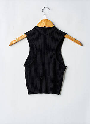 Pull stretch sans manche noir DIVIDED H&M femme