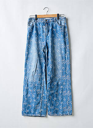 Jeans coupe large  taille normale bleu BERSHKA femme