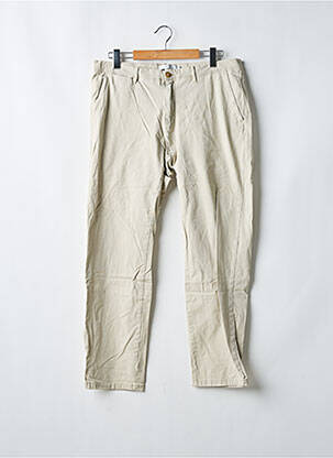 Pantalon chino tissage popeline taille basse beige CELIO homme