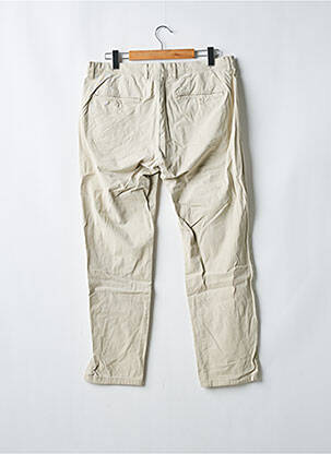 Pantalon chino tissage popeline taille basse beige CELIO homme