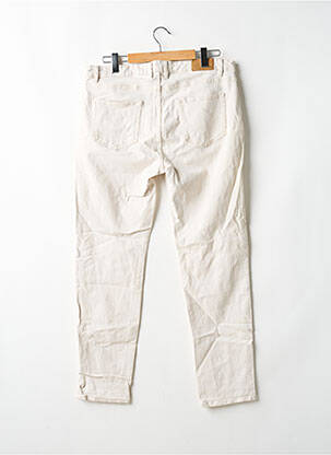 Jeans coupe droite fermeture boutonnée sur le devant taille normale beige BURTON homme